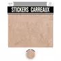 SUD TRADING 2 Stickers effet grès - 30 x 30 cm - beige