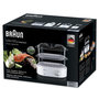Voir la diapositive 2 : BRAUN Cuiseur vapeur 2 paniers 850w blanc - fs5100wh