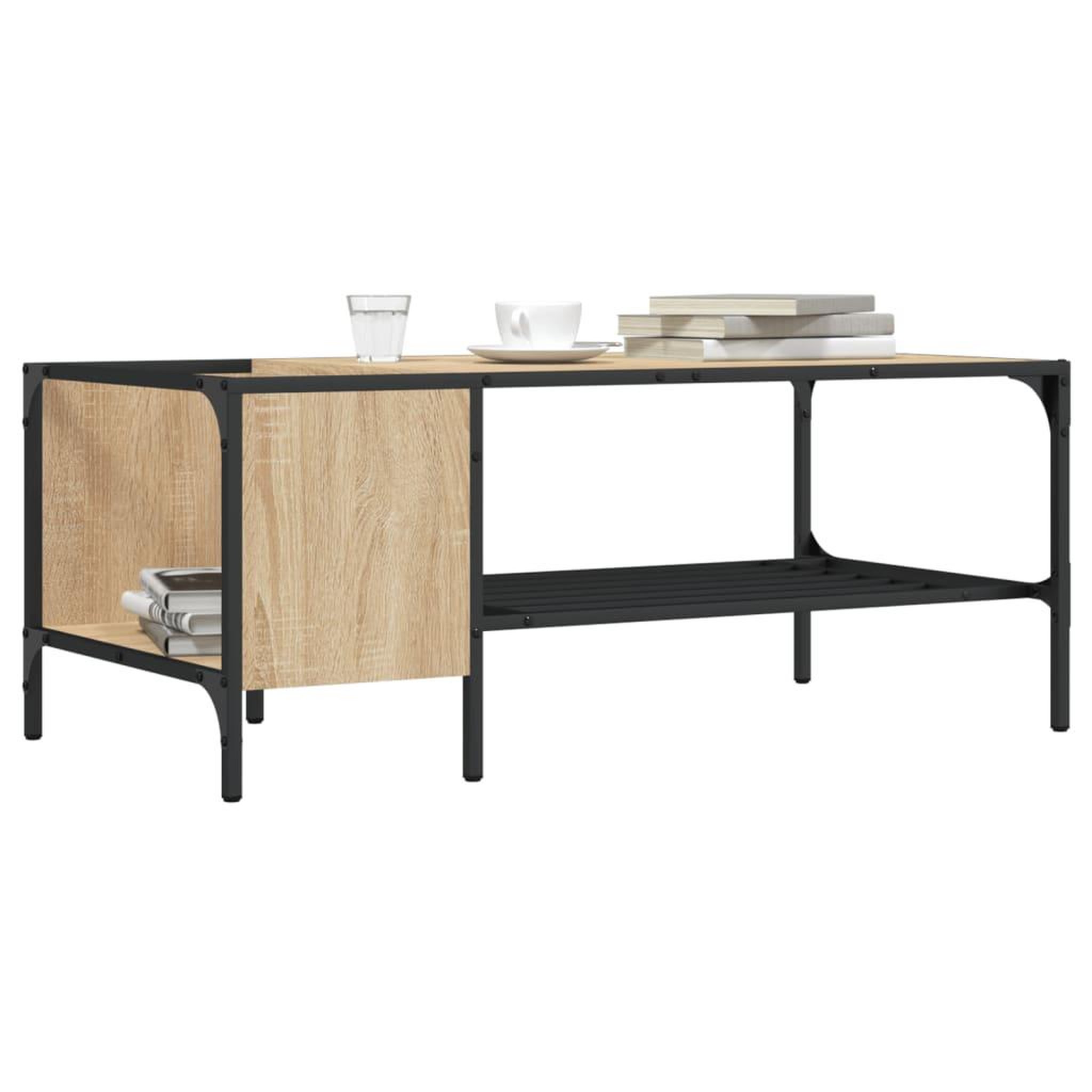 VIDAXL Table basse support chene sonoma 100x51x40cm bois d'ingenierie