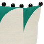 Voir la diapositive 3 : ATMOSPHERA Coussin Brodé Perle  Malakite  30x30cm Vert Cèdre