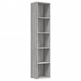 Voir la diapositive 2 : VIDAXL Bibliotheque Sonoma gris 40x30x189 cm Bois d'ingenierie