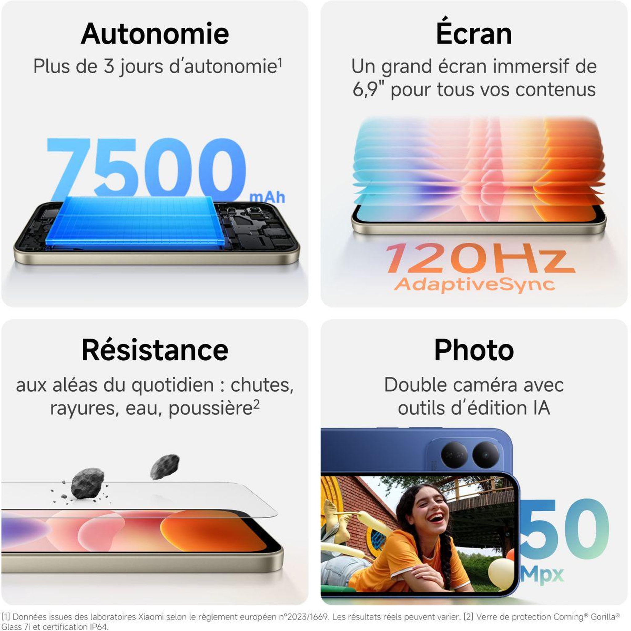 Voir la diapositive 3 : XIAOMI Smartphone Redmi 17 Orange 128Go 5G