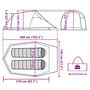 Voir la diapositive 6 : VIDAXL Tente de camping tunnel 2 personnes bleu impermeable