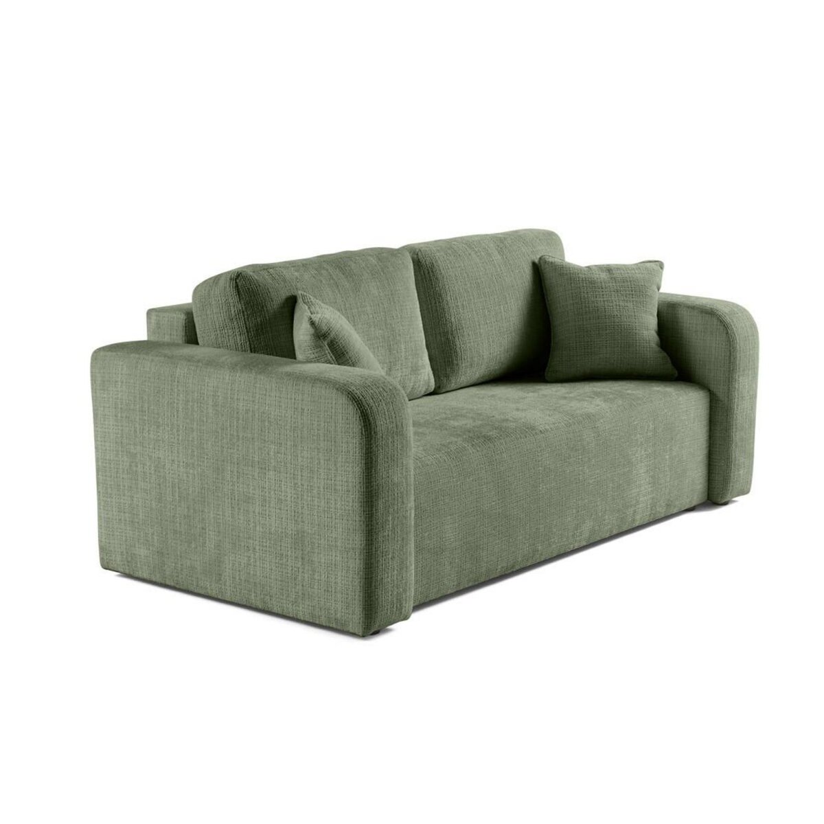 BEST MOBILIER Miro - canapé droit 2 places - en velours texturé