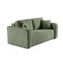 Voir la diapositive 3 : BEST MOBILIER Miro - canapé droit 2 places - en velours texturé