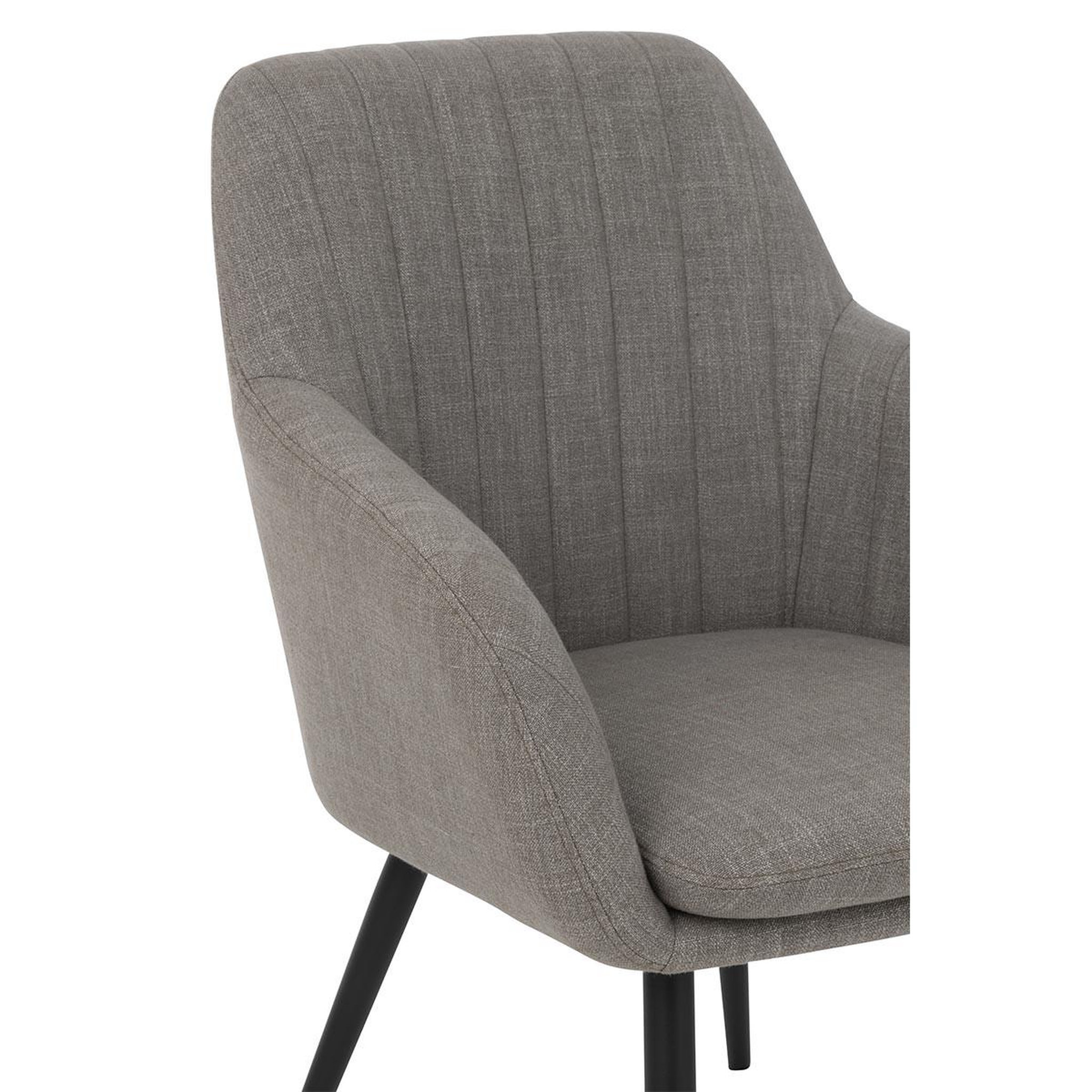 Voir la diapositive 5 : J-LINE Chaise design  miles  83cm gris