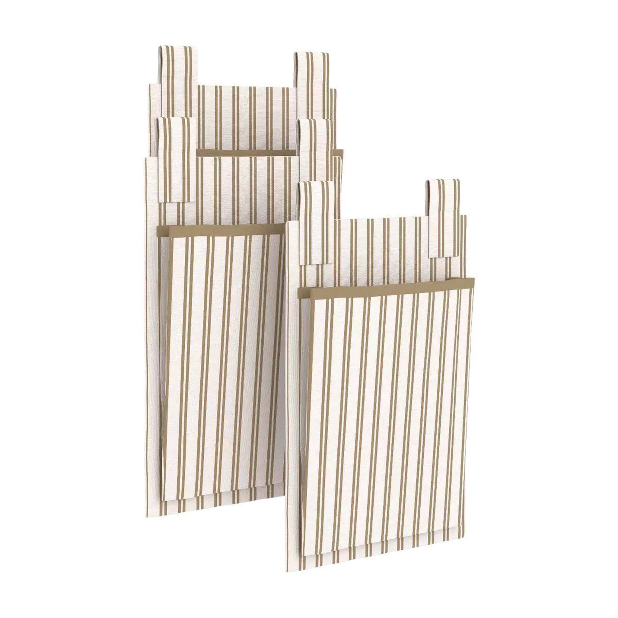 Voir la diapositive 5 : FLEXA Dawn poches de rangement pour lit motif rayures