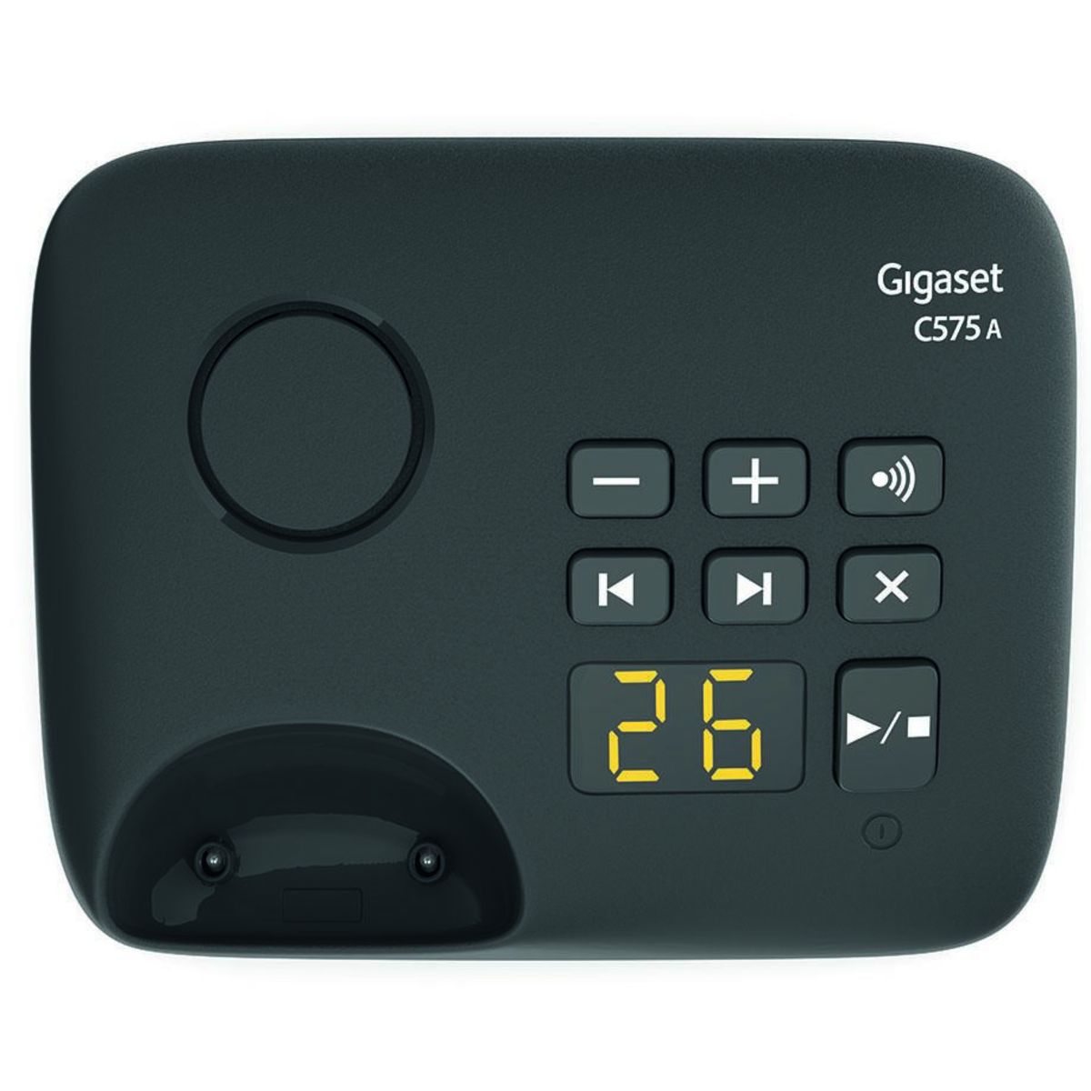 GIGASET Téléphone sans fil duo dect noir avec répondeur - c575aduo
