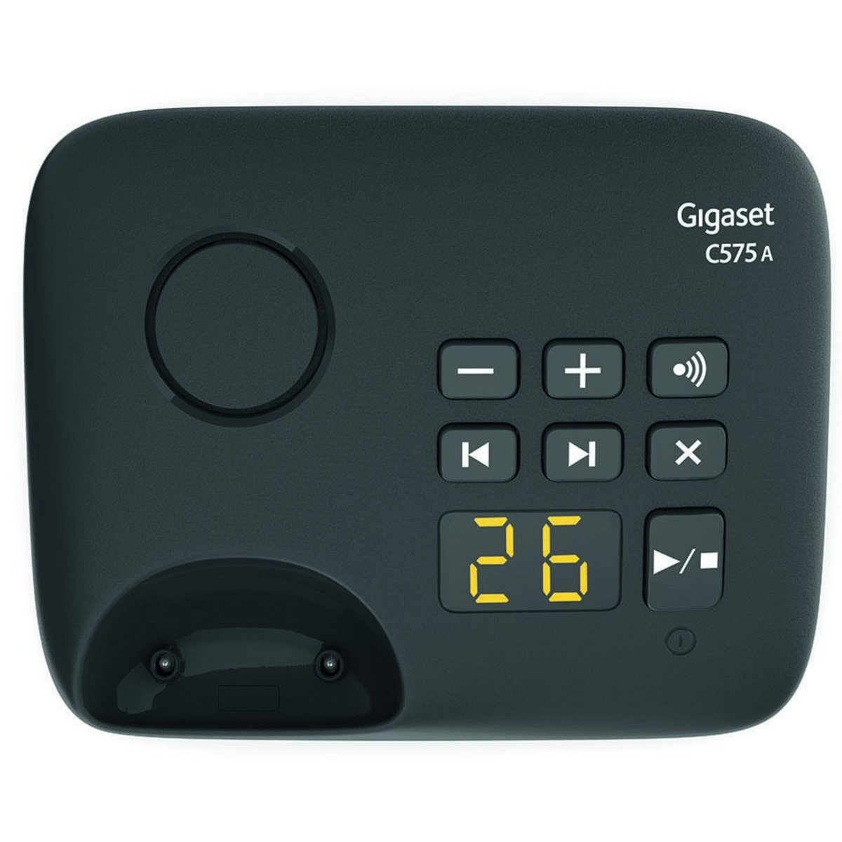 GIGASET Téléphone sans fil duo dect noir avec répondeur - c575aduo