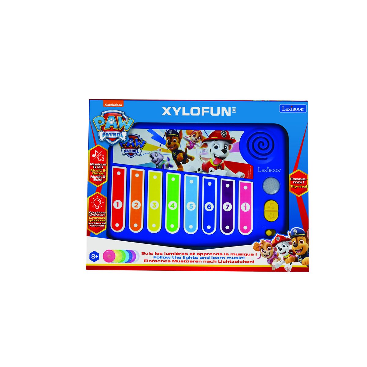 Lexibook Xylophone Pat' Patrouille avec Apprentissage Lumineux de la Musique
