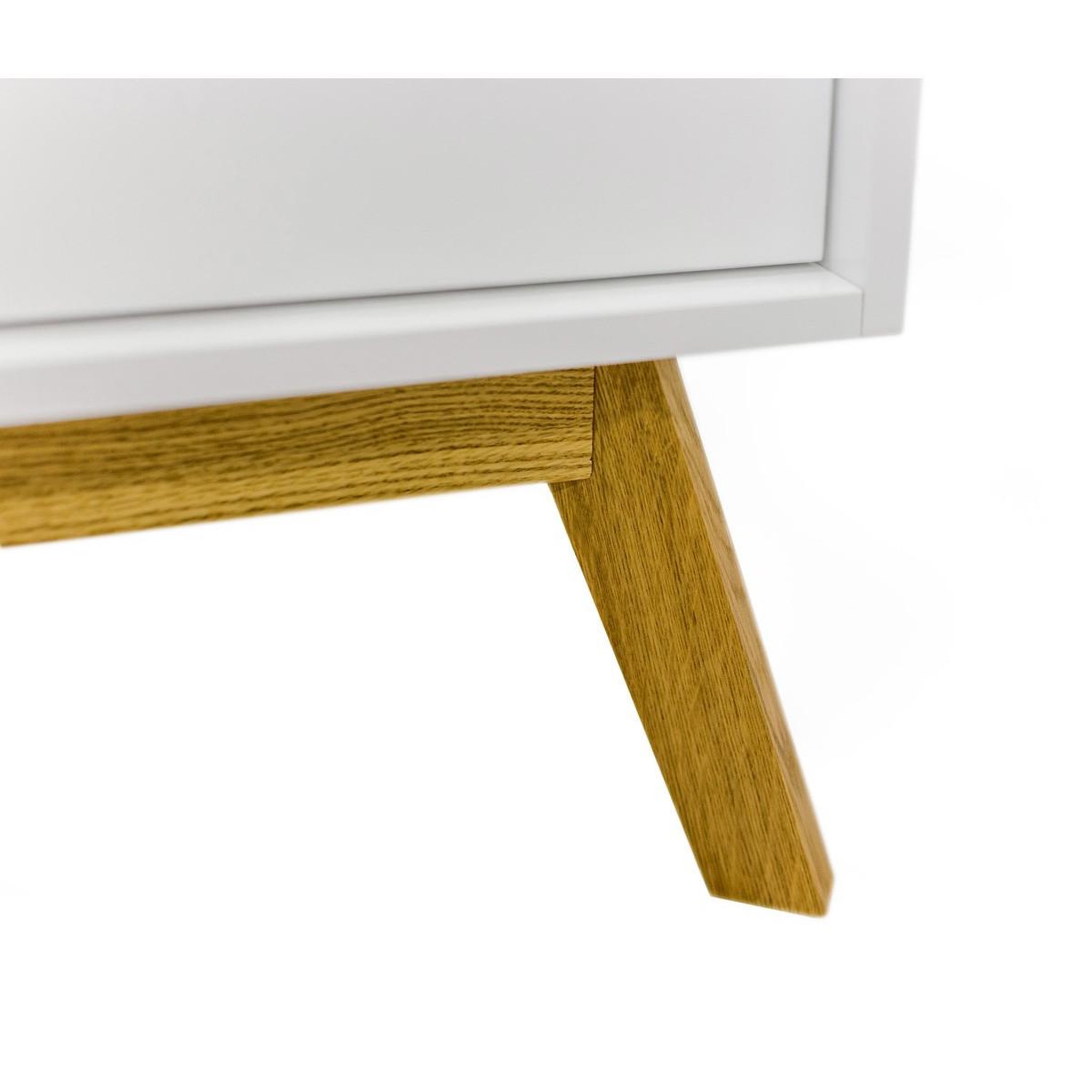 Voir la diapositive 5 : Paris Prix Buffet 3 tiroirs & 2 portes  kensal  149cm chêne & blanc