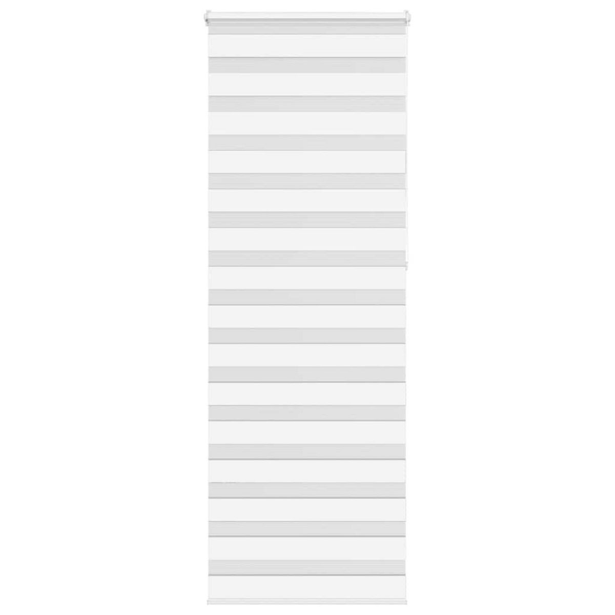 VIDAXL Store zebre blanc 80x230 cm largeur du tissu 75,9 cm polyester