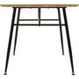 Voir la diapositive 6 : ATMOSPHERA Table à manger en bois et métal 6 personnes ROXAS - Beige et noir