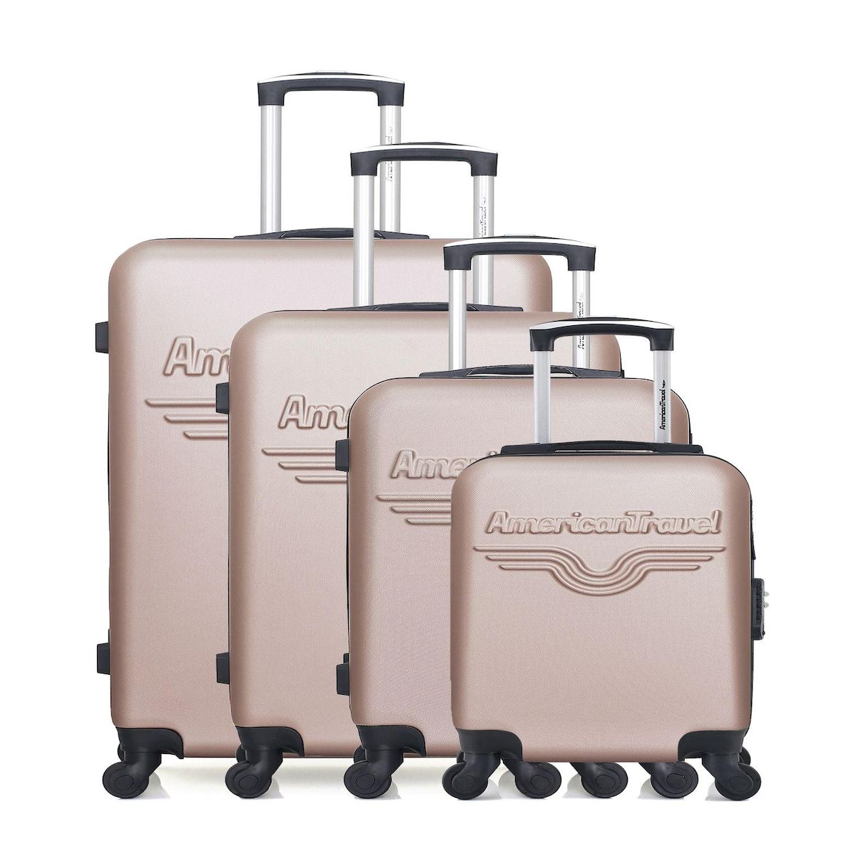 AMERICAN TRAVEL AMERICAN TRAVEL - Set de 4 Valises CHELSEA-M 75 cm 4 Roues