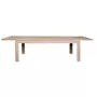 HELLIN Table moderne extensible en chêne blanchi L160/240 - BOSTON