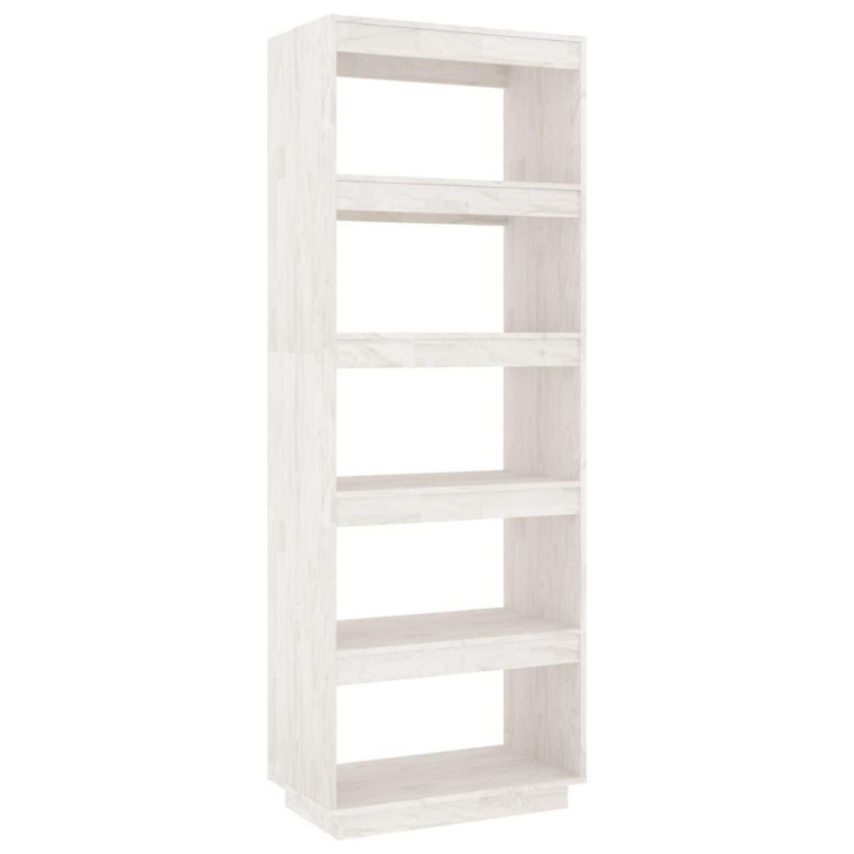 VIDAXL Bibliotheque/Separateur de piece Blanc 60x35x167 cm Pin massif