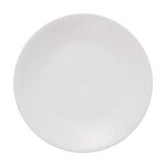 SECRET DE GOURMET Lot de 6 Assiettes à Dessert  Céleste  21cm Blanc