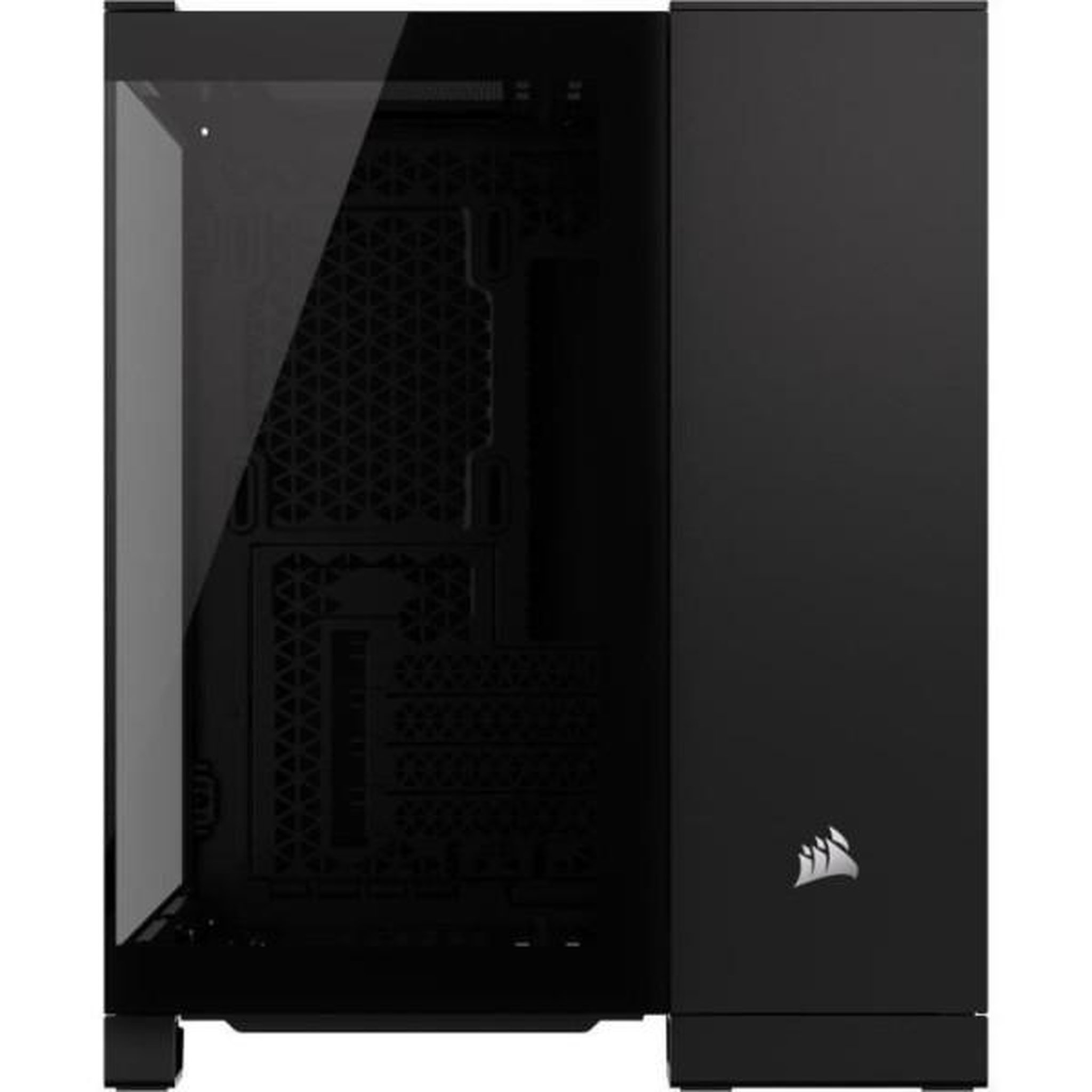 Voir la diapositive 4 : Corsair Boîtier pc - corsair - 2500x tempered glass micro atx dual chamber - noir