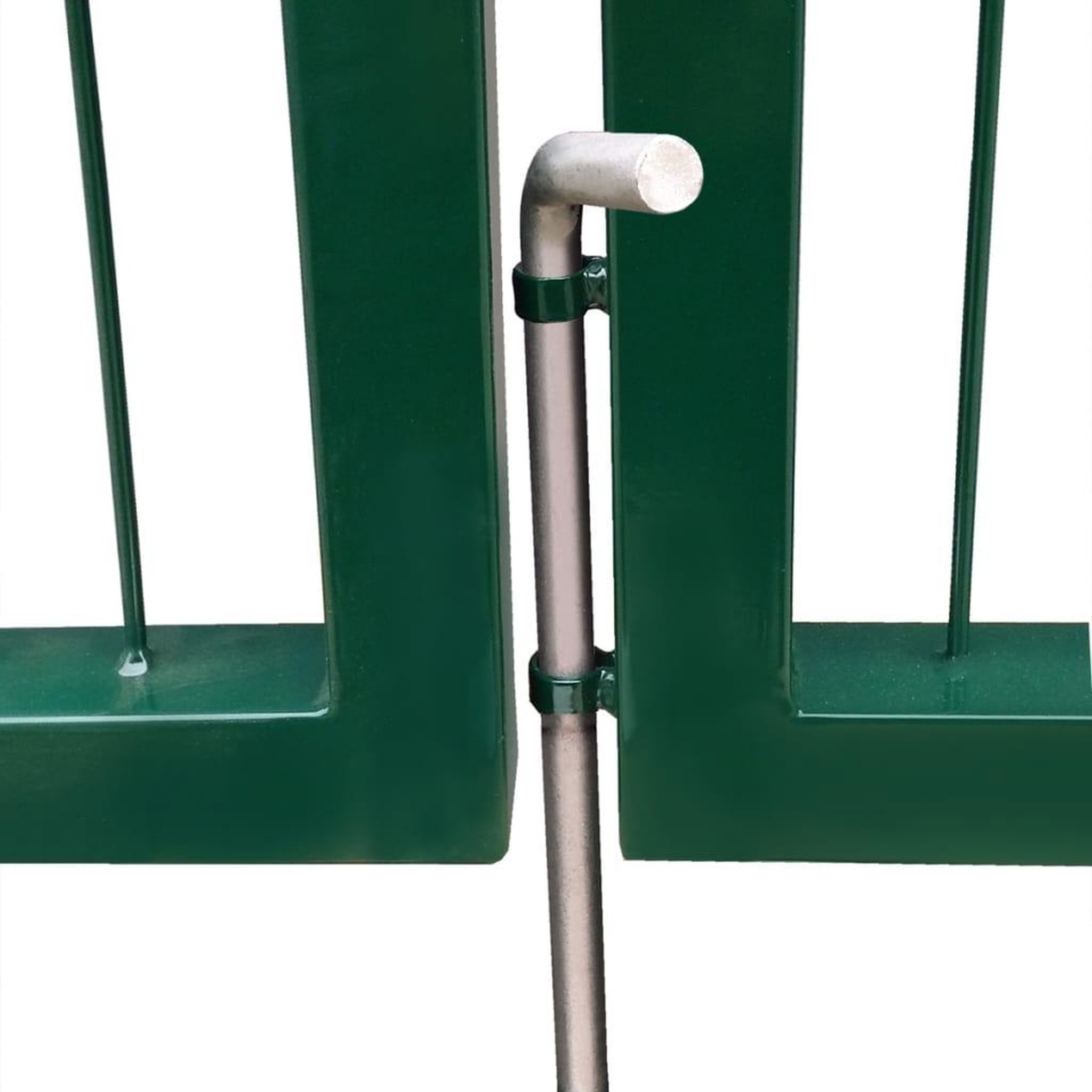 Voir la diapositive 4 : VIDAXL Portail de cloture de jardin avec poteaux 350x140 cm Acier Vert
