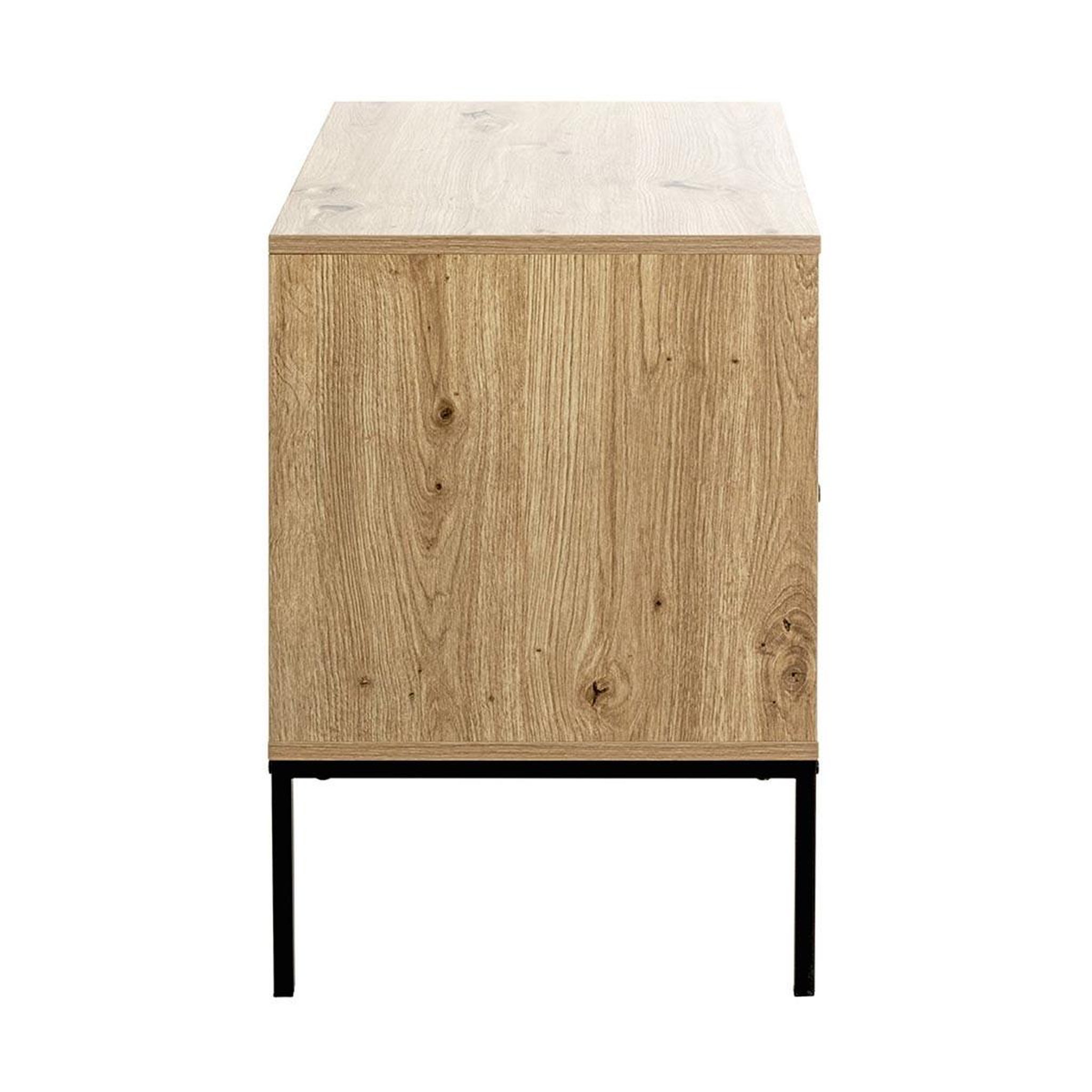 Voir la diapositive 3 : Paris Prix Table de chevet 1 tiroir  rito  60cm naturel & noir