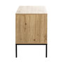 Voir la diapositive 3 : Paris Prix Table de Chevet 1 Tiroir  Rito  60cm Naturel & Noir