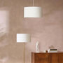 Voir la diapositive 5 : ATMOSPHERA Abat Jour en Tissu Bouclette  Beline  40cm Blanc