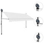 Voir la diapositive 3 : VIDAXL Auvent manuel retractable avec LED 350 cm Creme