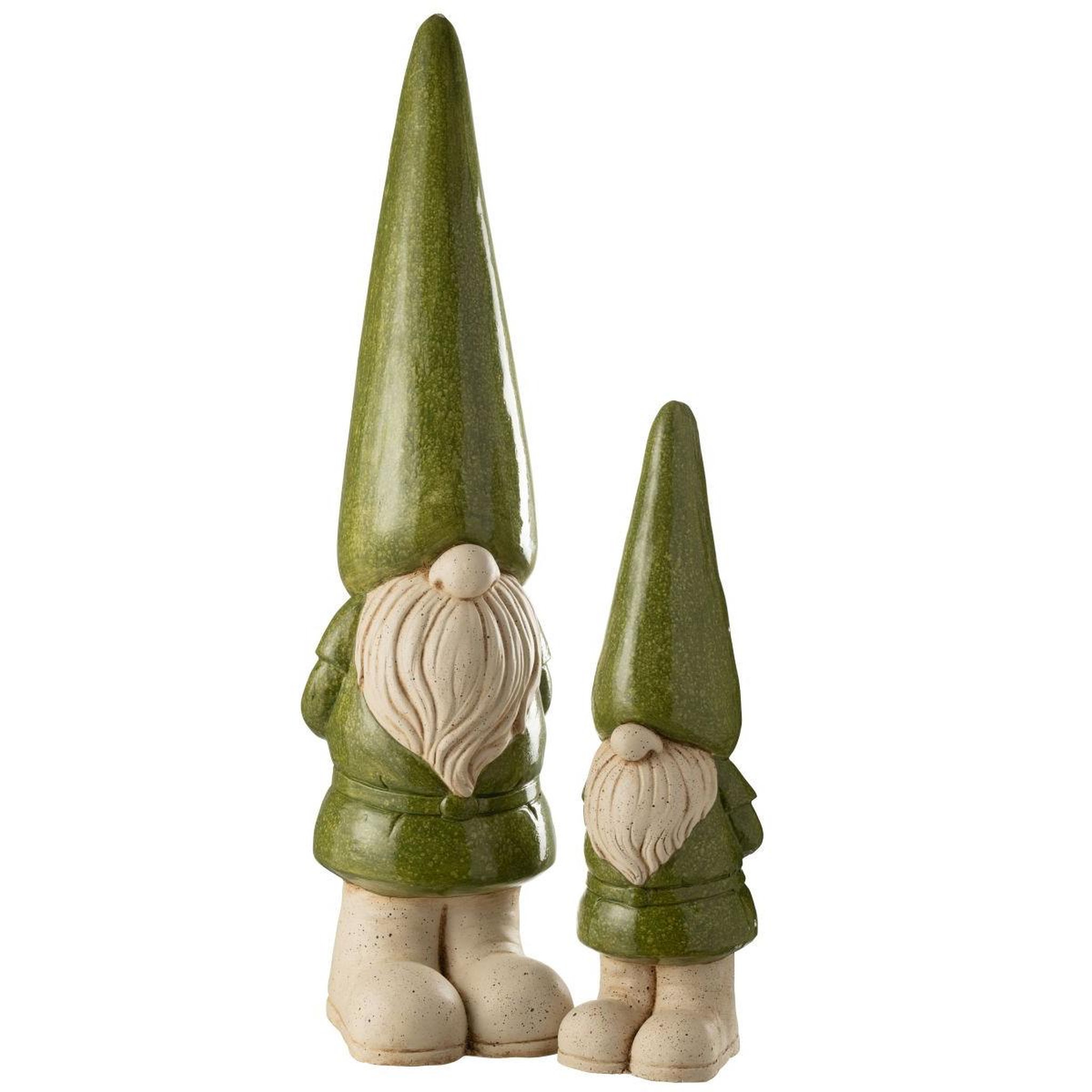 Voir la diapositive 3 : J-LINE Statue lutin extérieur  pasquale  96cm vert