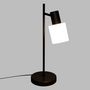Voir la diapositive 4 : ATMOSPHERA Lampe à poser en métal - Hauteur 45 cm - Noir