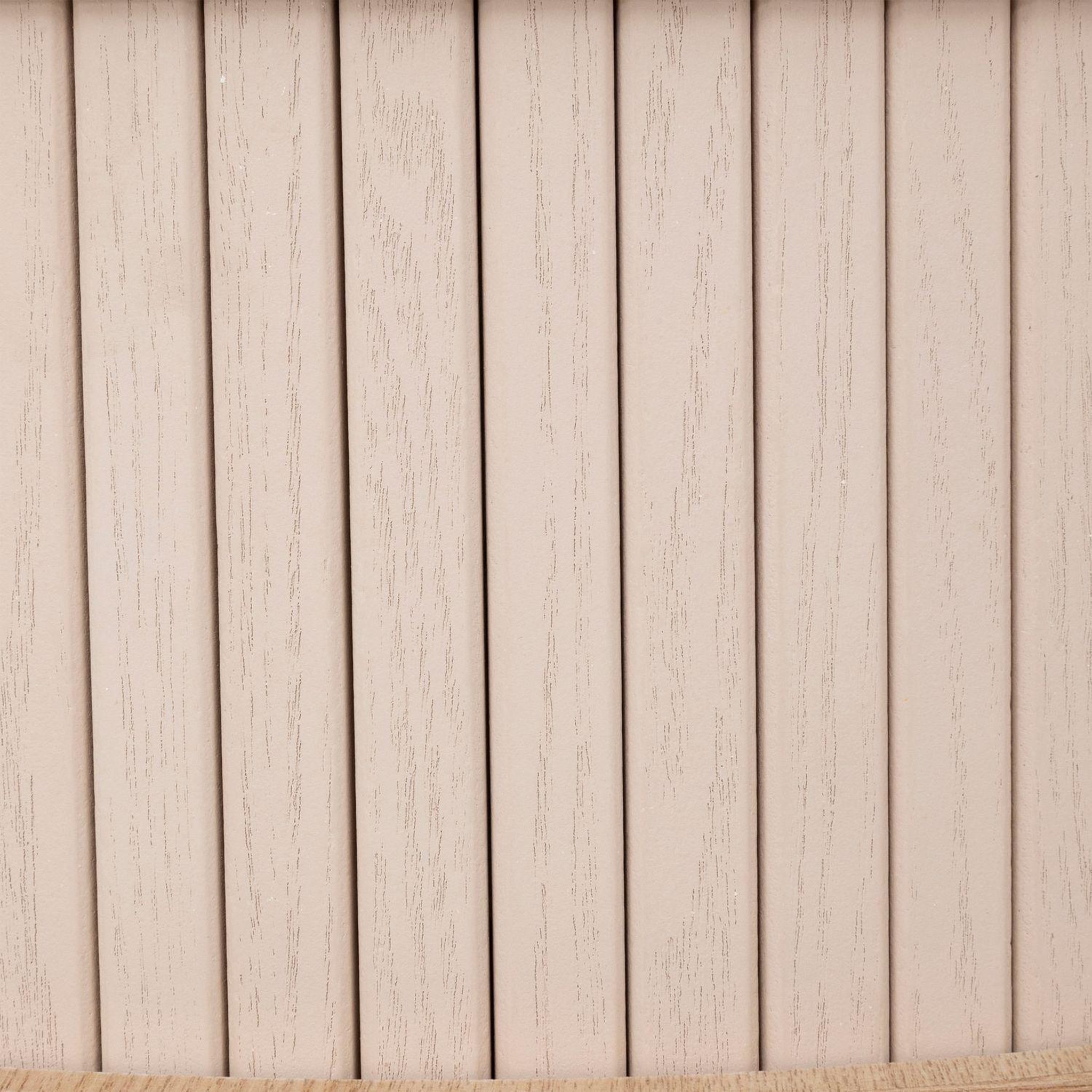 Voir la diapositive 5 : ATMOSPHERA Table basse ronde 2 portes en bois nyos - beige