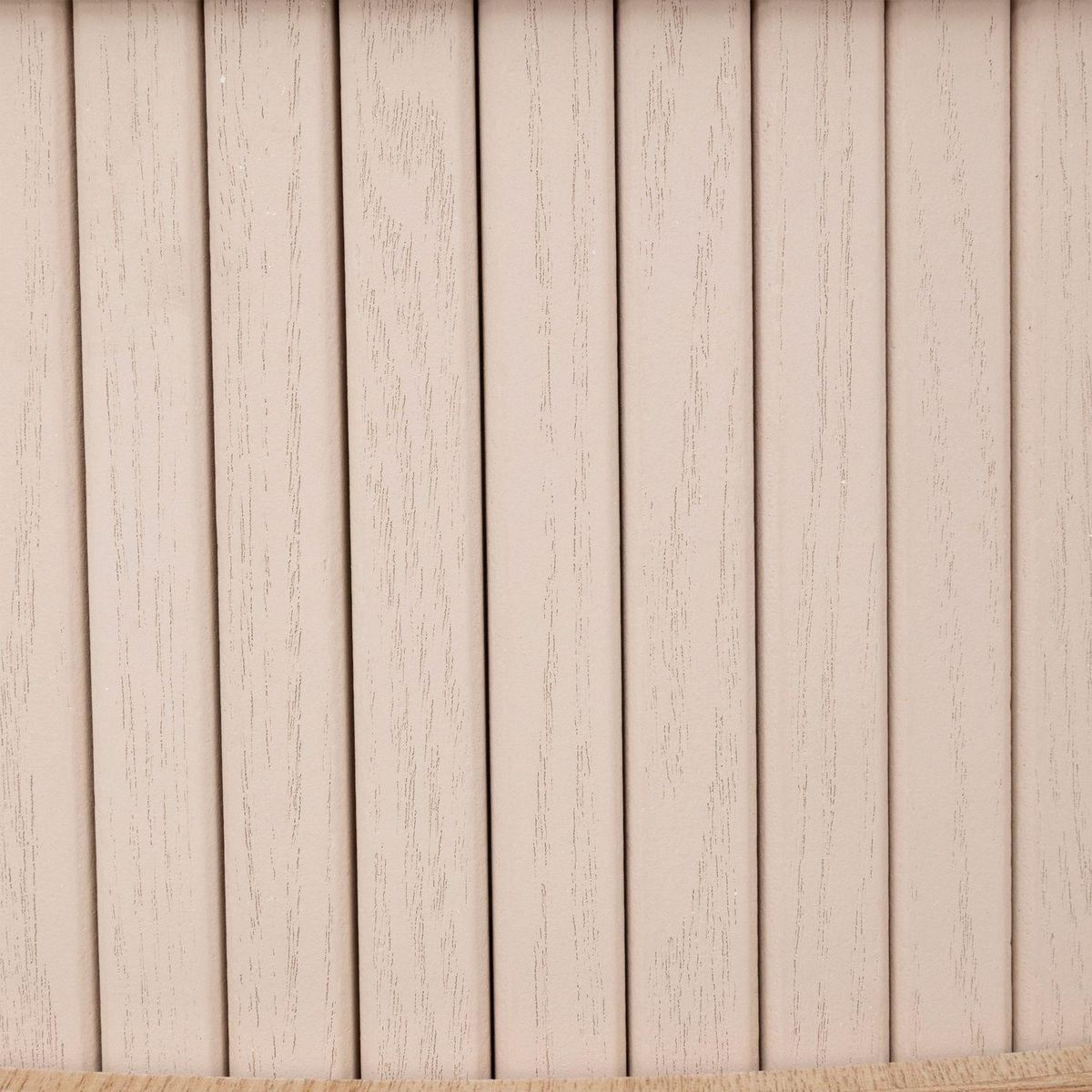 ATMOSPHERA Table basse ronde 2 portes en bois NYOS - Beige