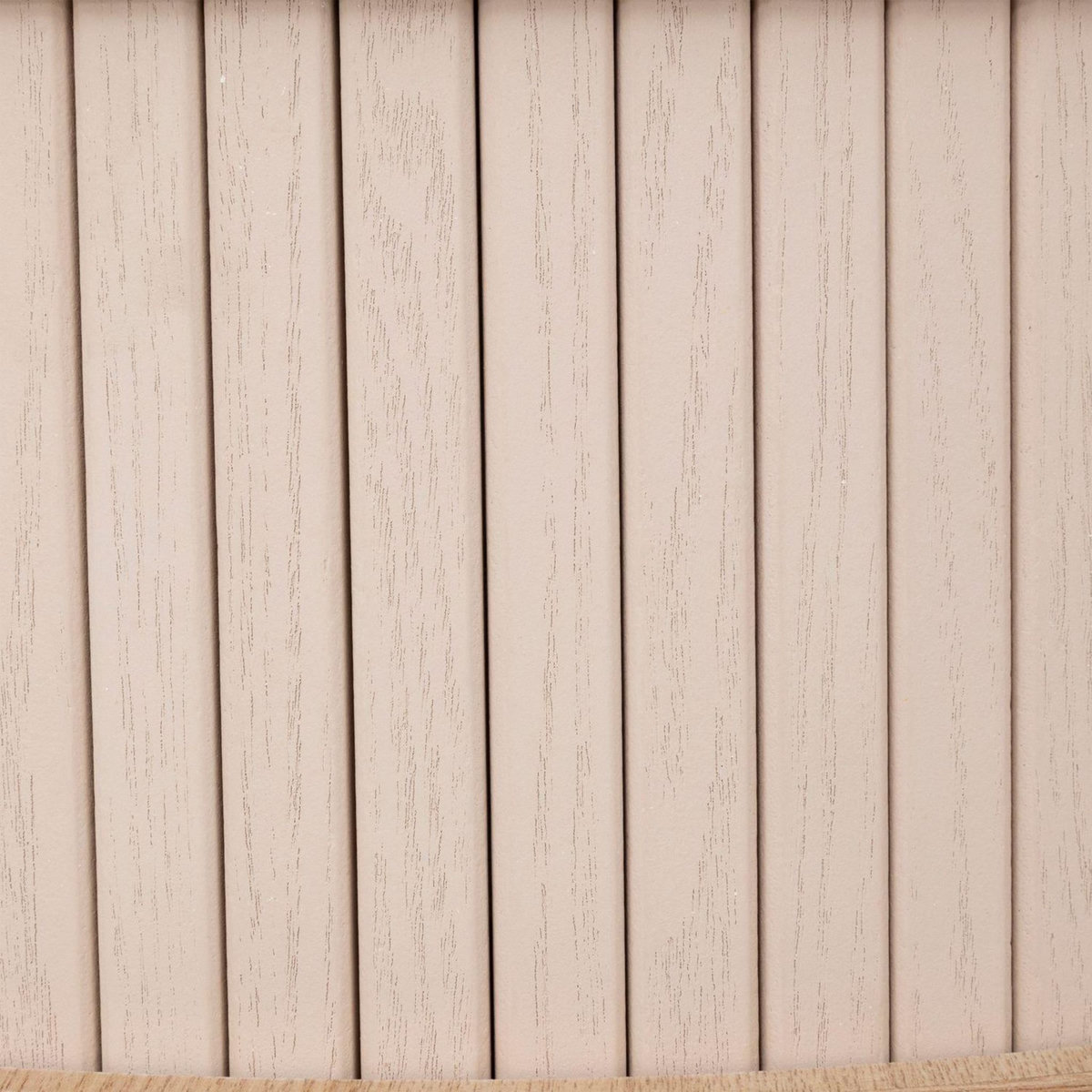 ATMOSPHERA Table basse ronde 2 portes en bois NYOS - Beige