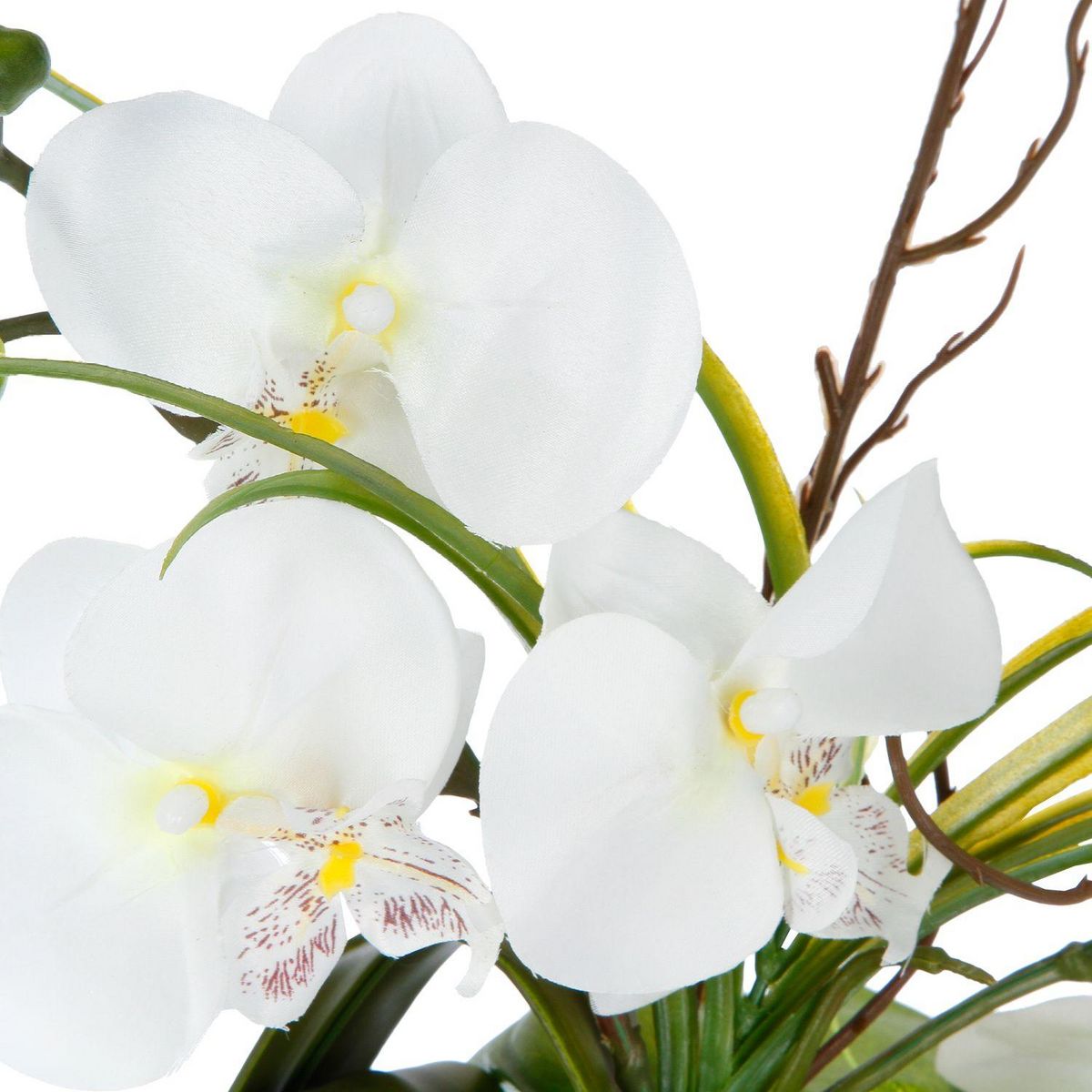 ATMOSPHERA Composition florale vase  - Hauteur 44 cm - Orchidée