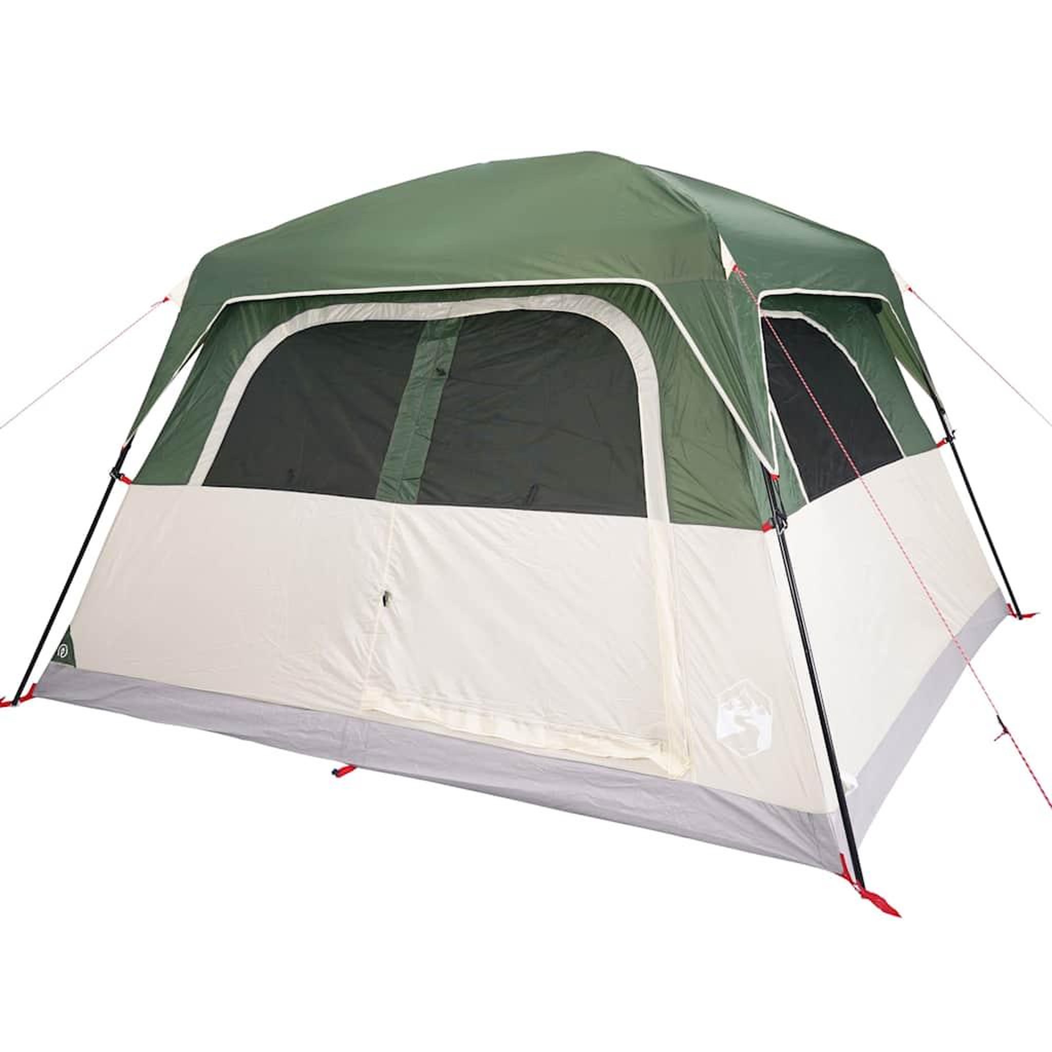 Voir la diapositive 4 : VIDAXL Tente de cabine familiale 6 personnes vert impermeable