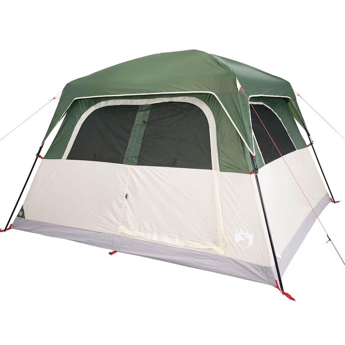 VIDAXL Tente de cabine familiale 6 personnes vert impermeable