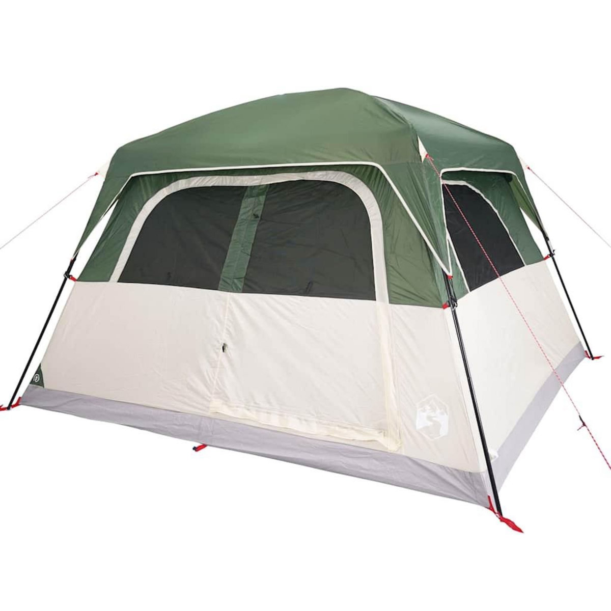 VIDAXL Tente de cabine familiale 6 personnes vert impermeable