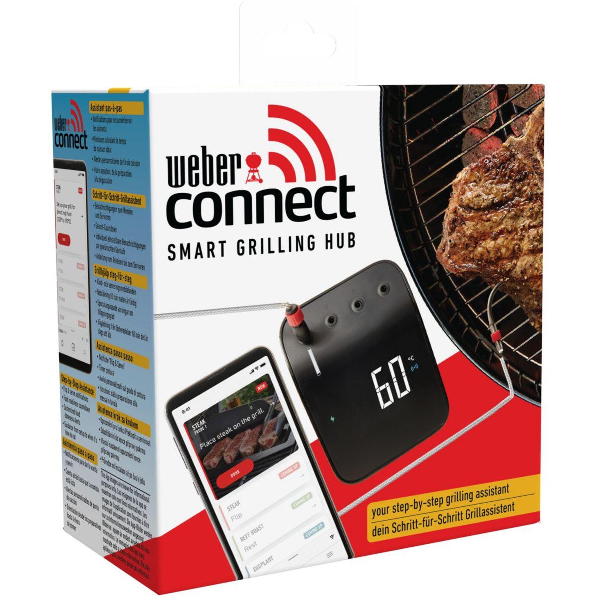 Voir la diapositive 3 : Weber Thermomètre de cuisson connect smart grilling hub