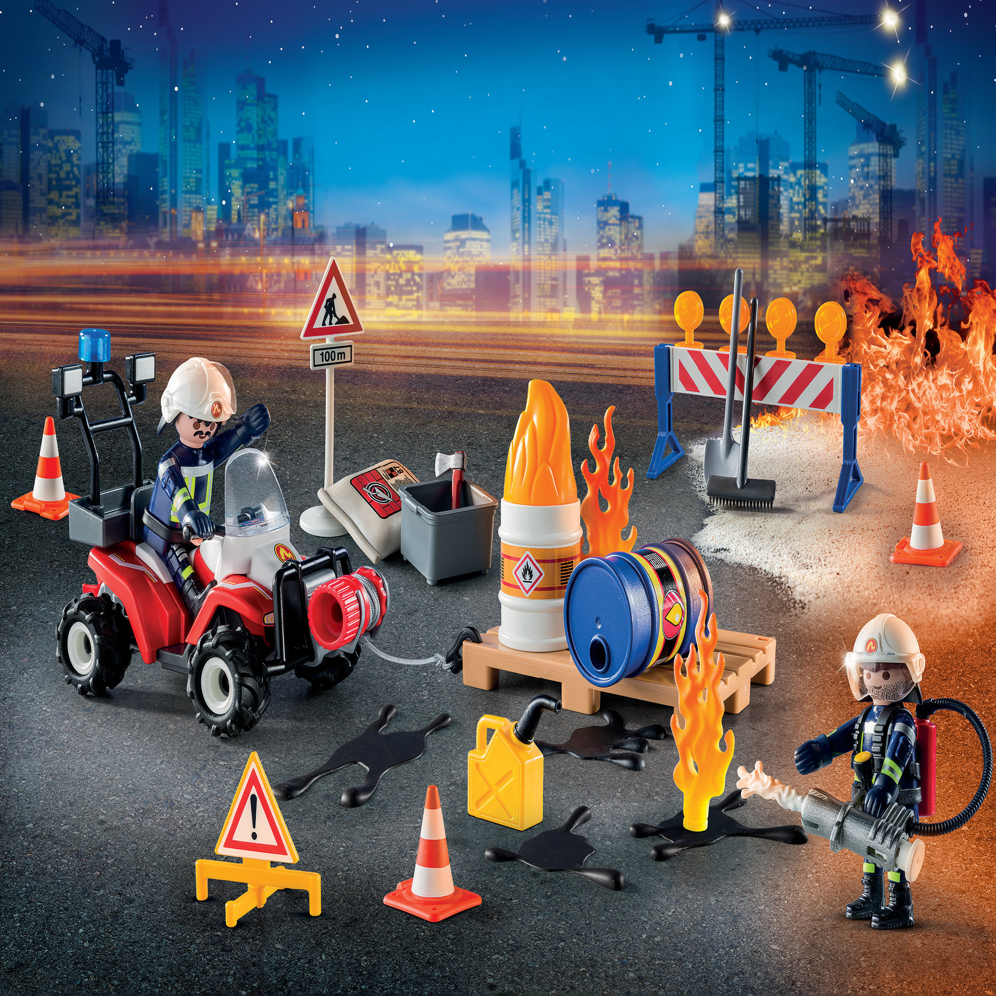 Voir la diapositive 3 : PLAYMOBIL 9486 - Calendrier de l'Avent Pompiers