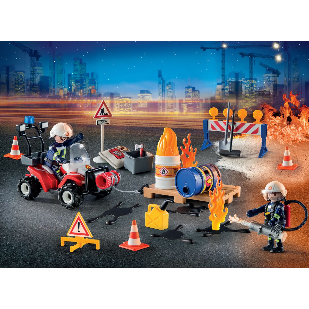 PLAYMOBIL 9486 - Calendrier de l'Avent Pompiers