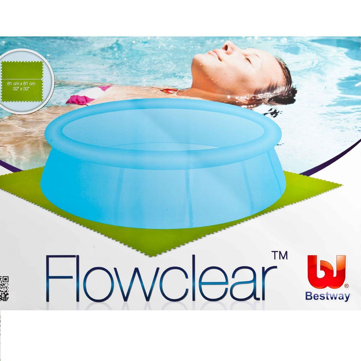 BESTWAY Dalles de sol vertes 78 x 78 cm 9 pièces