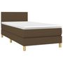 Voir la diapositive 3 : VIDAXL Sommier a lattes de lit et matelas et LED Marron fonce 80x200cm