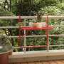 Voir la diapositive 1 : VIDAXL Table de balcon Rouge 60x40 cm Acier