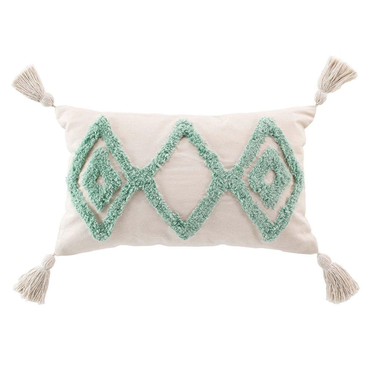 Paris Prix Coussin Déco Tufté  Athena  30x50cm Sauge