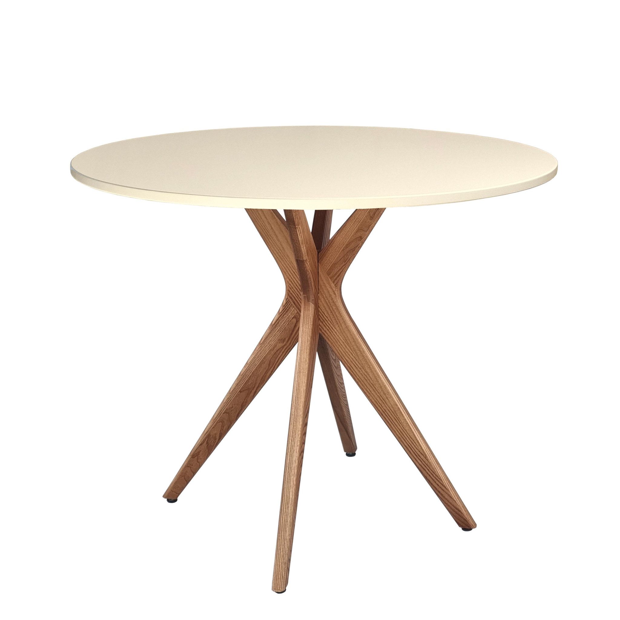 Voir la diapositive 1 : RAGABA Jubi Table à manger ronde | Pied en frêne