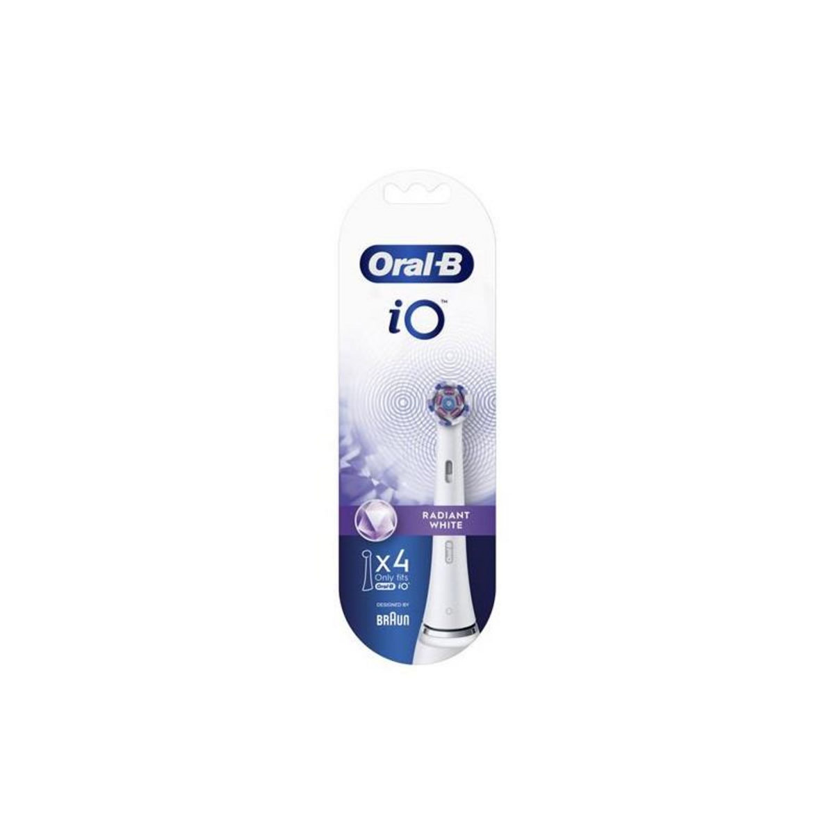 ORAL B Pack de 4 brossettes Oral B iO Radiant White Blanc