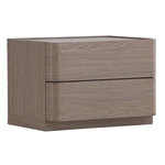 Paris Prix Table de Chevet 2 Tiroirs  Noble  50cm Moka