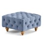 Voir la diapositive 5 : LISA DESIGN Walter - pouf chesterfield en velours - pieds bois