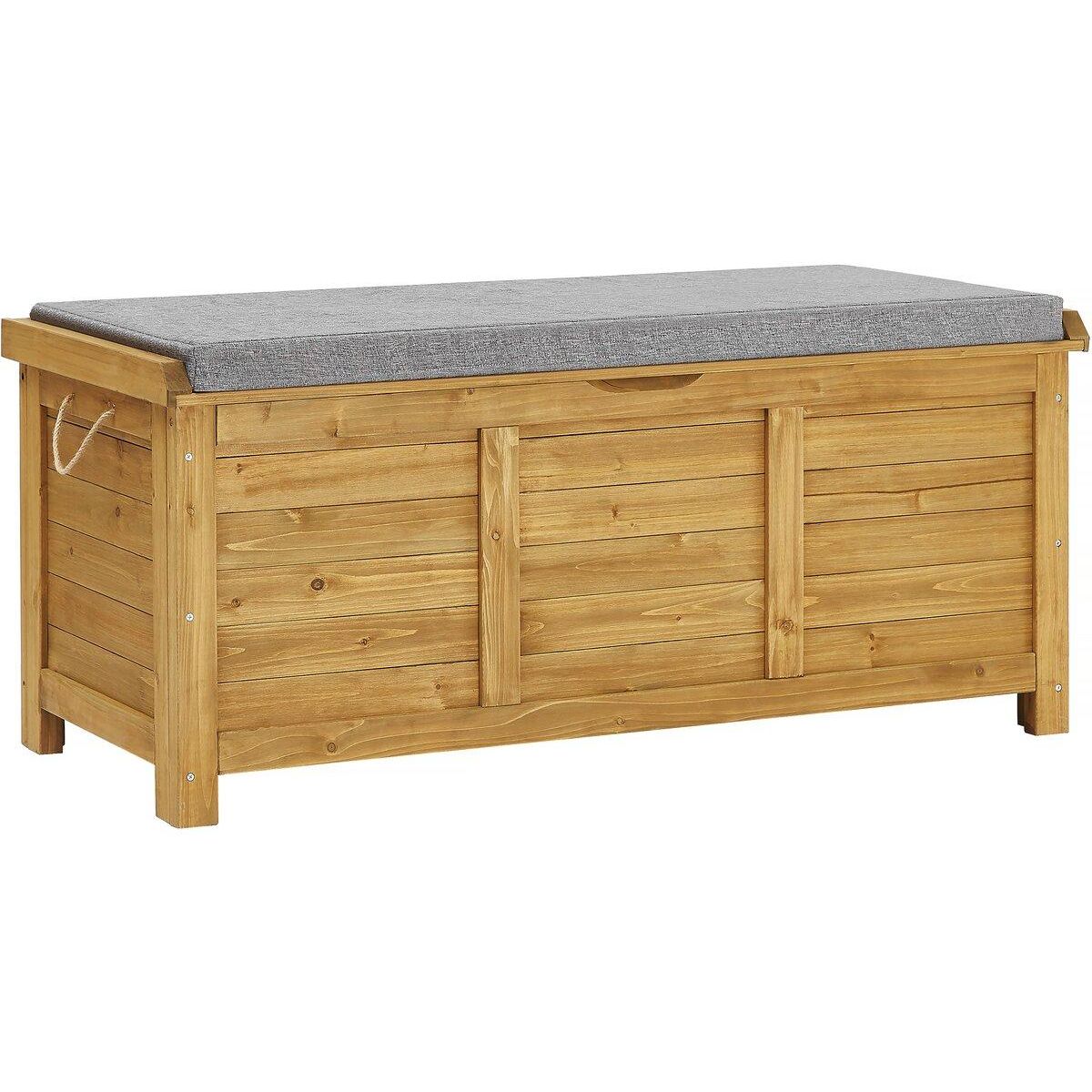 Habitat et Jardin Coffre de jardin  Gana  en bois - 125 x 60 x 54 cm - Marron