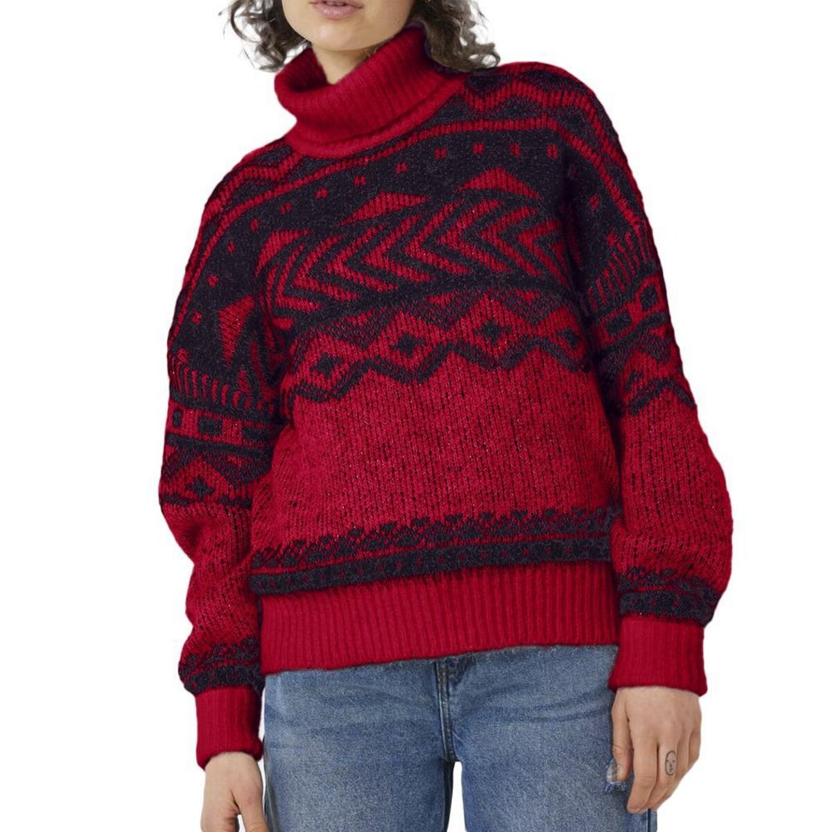 NOISY MAY Pull /Noir Femme Noisy May Roll Neck