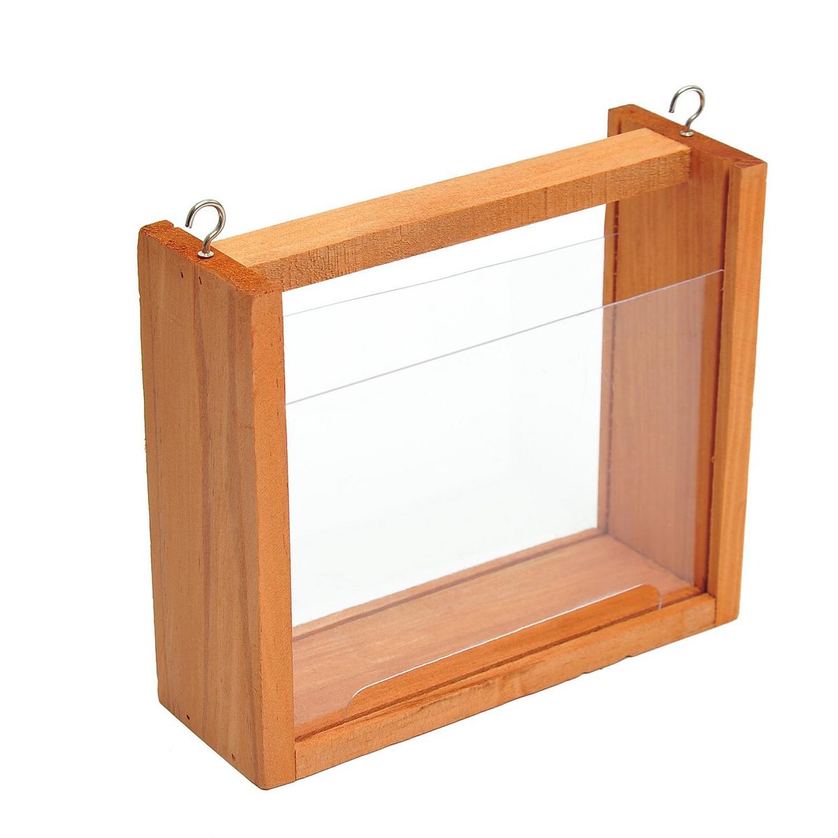 HOMCOM Mangeoire sur pied nichoir a plateau station a oiseaux bois pour exterieur 150cm